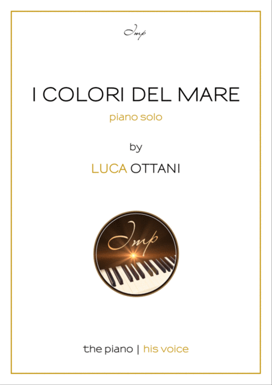 I colori del mare (Colors of the Sea) - Piano solo - Luca Ottani Piano Solo scores gallery preview page 1