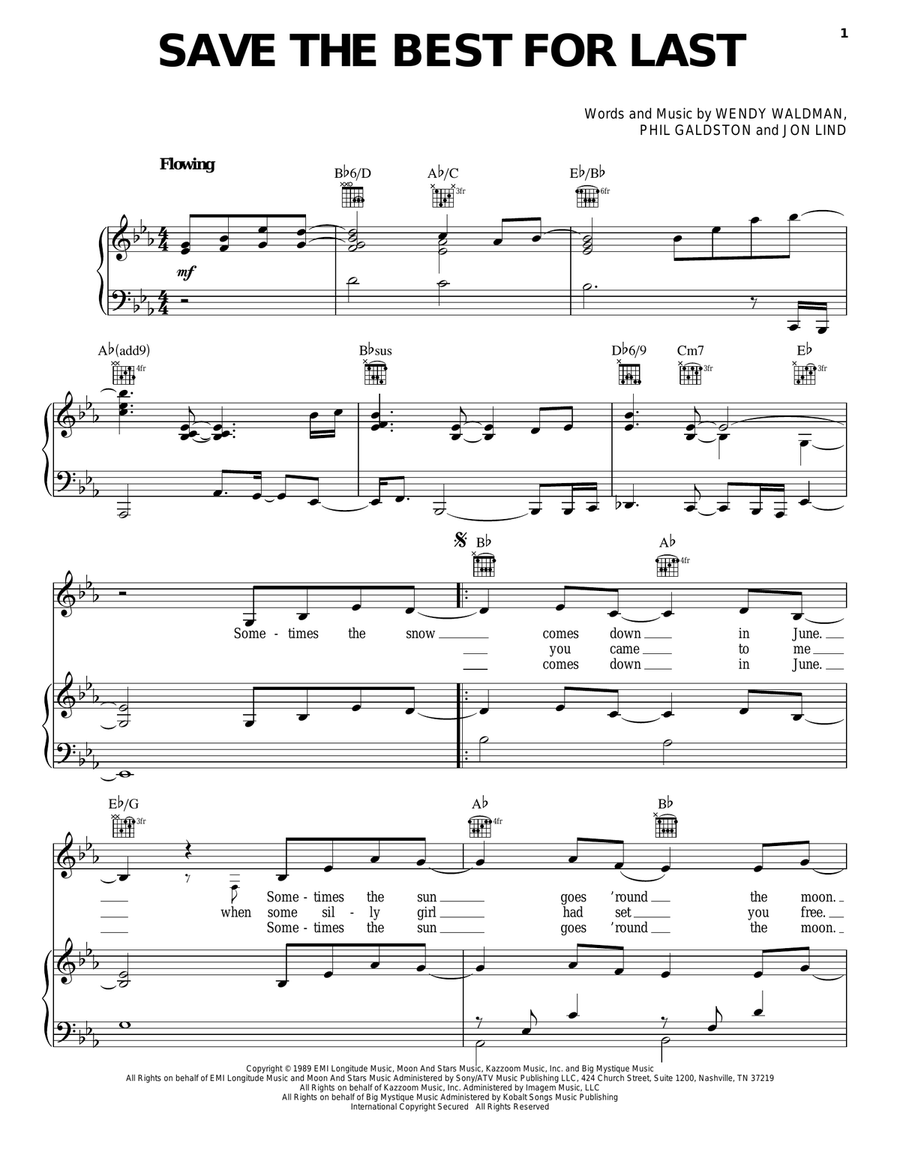 Save The Best For Last Acoustic Guitar scores gallery preview page 1