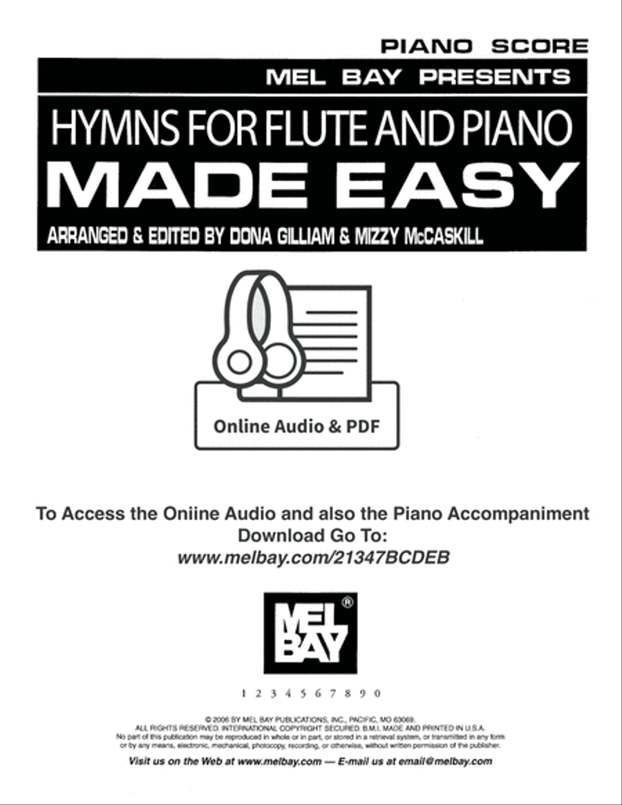 Hymns for Flute and Piano Made Easy Oboe scores gallery preview page 2