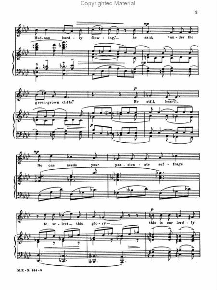 The Lordly Hudson (Paul Goodman) Chamber Music scores gallery preview page 3
