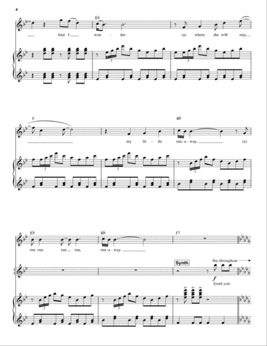 Runaway Piano scores gallery preview page 4