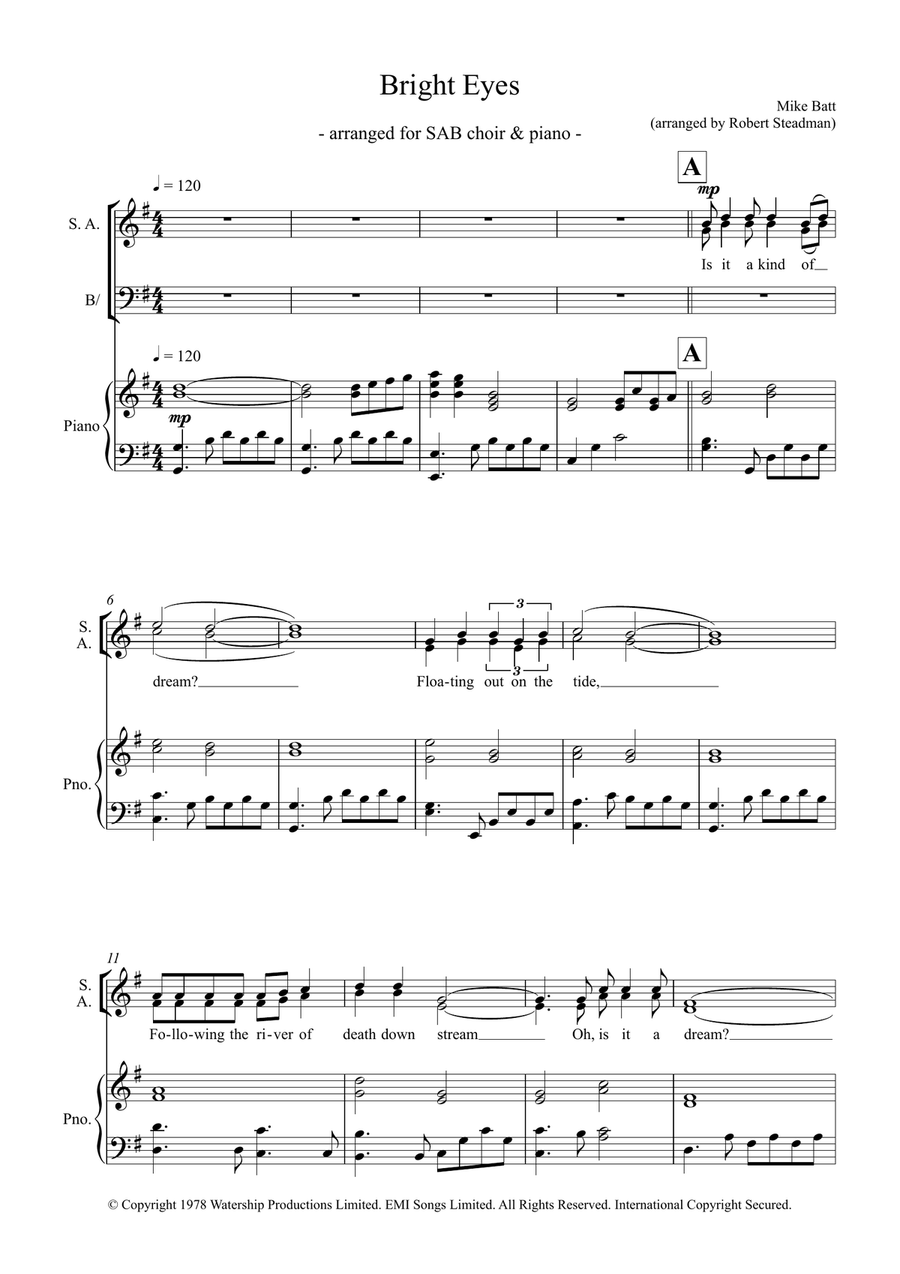 Bright Eyes 3-Part scores gallery preview page 1