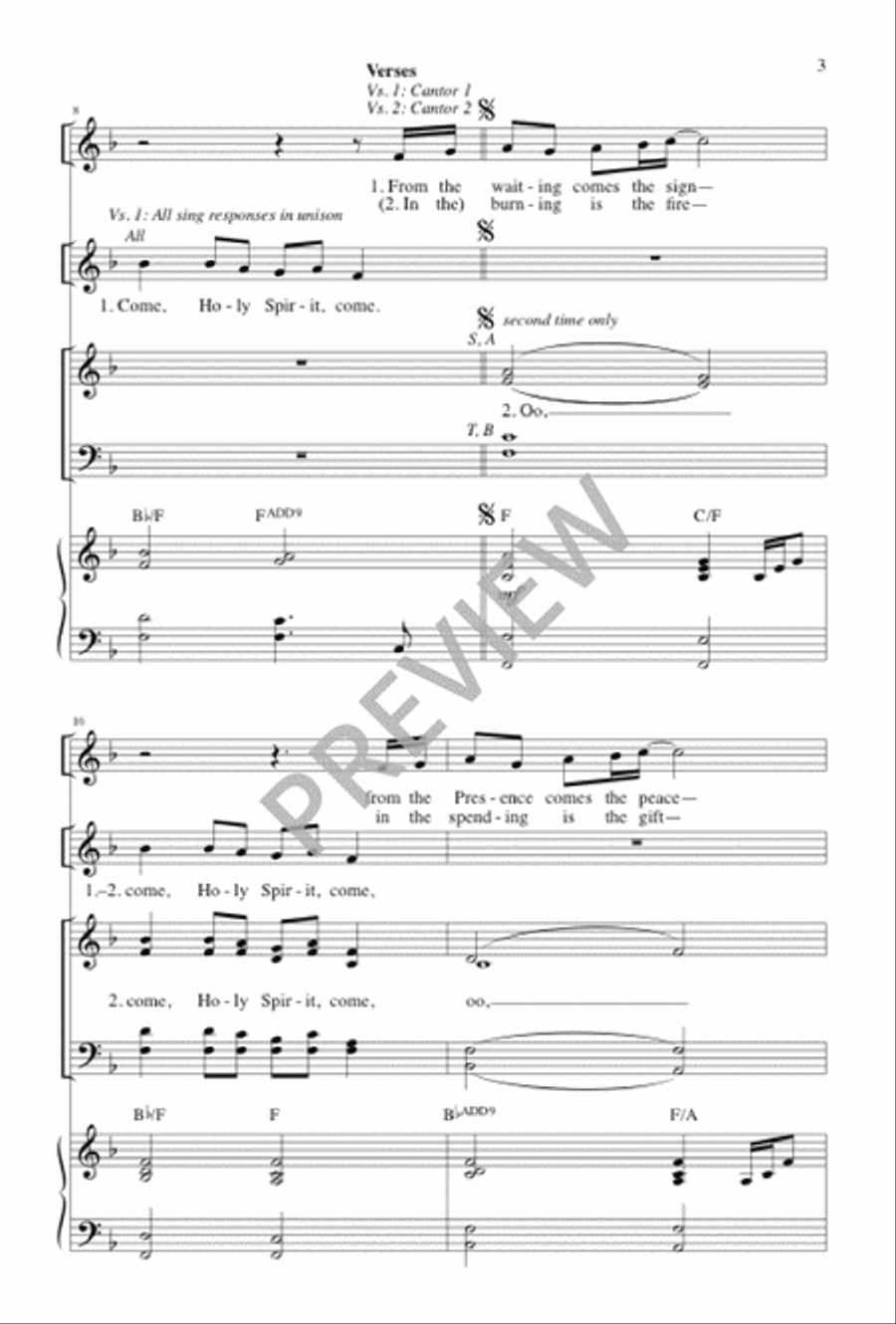 From the Waiting Comes the Sign 4-Part scores gallery preview page 3