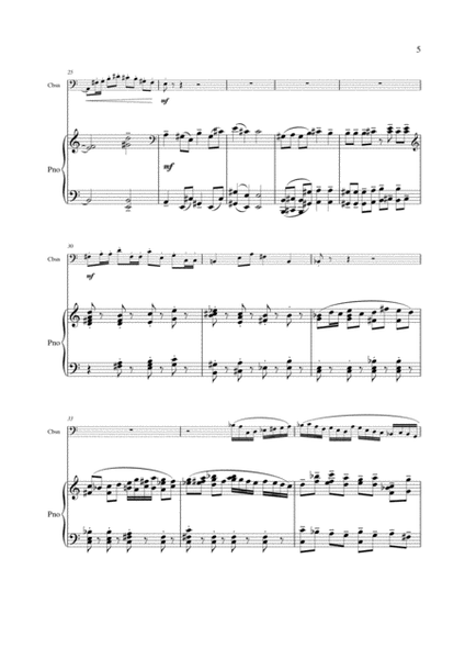 Barton Cummings: Concertino for contrabassoon and concert band, piano reduction and solo part