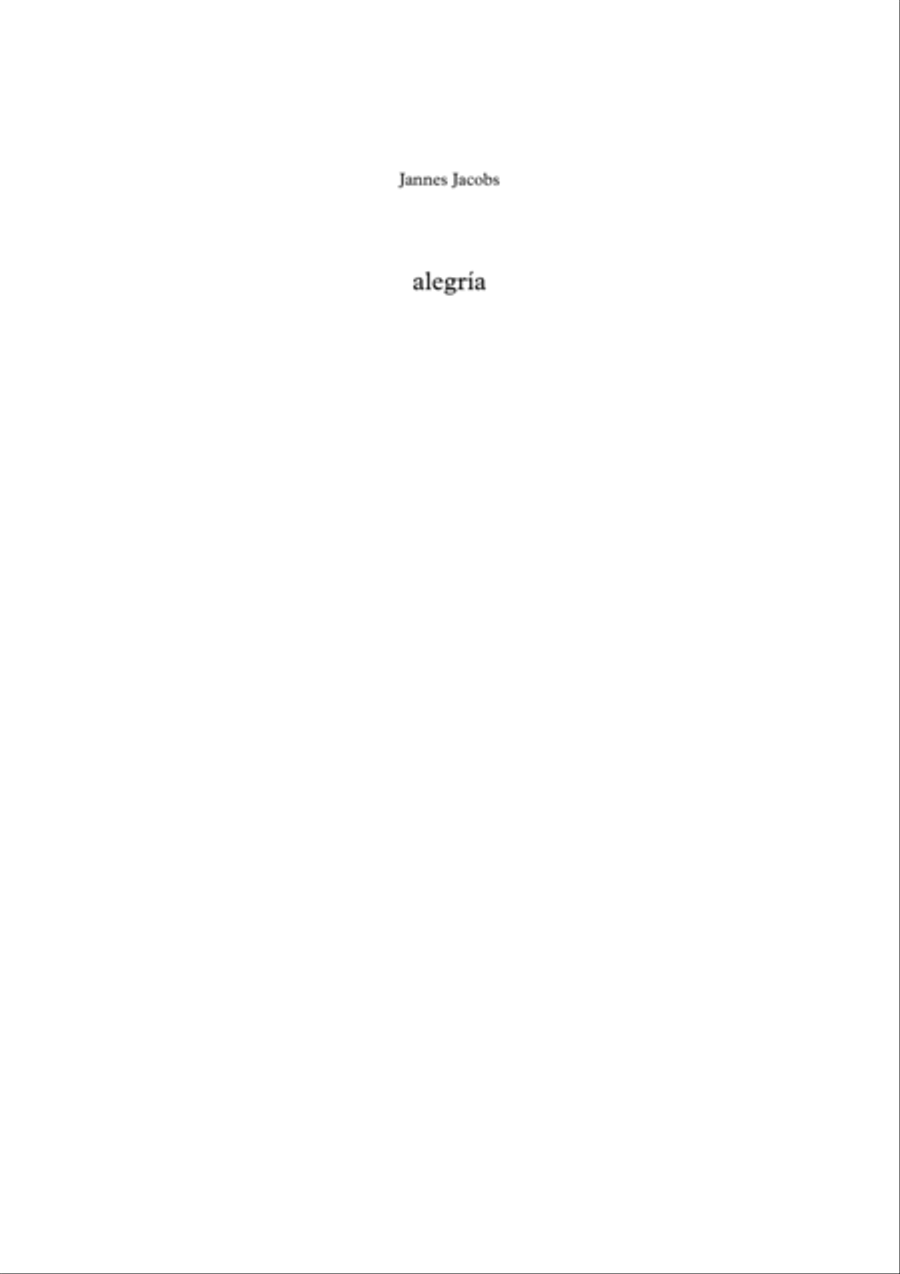 Alegria by Jannes Jacobs Concert Band scores gallery preview page 1