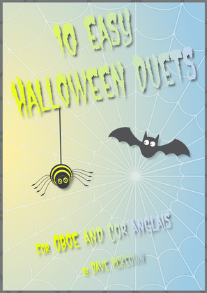 Book cover for 10 Easy Halloween Duets for Oboe and Cor Anglais