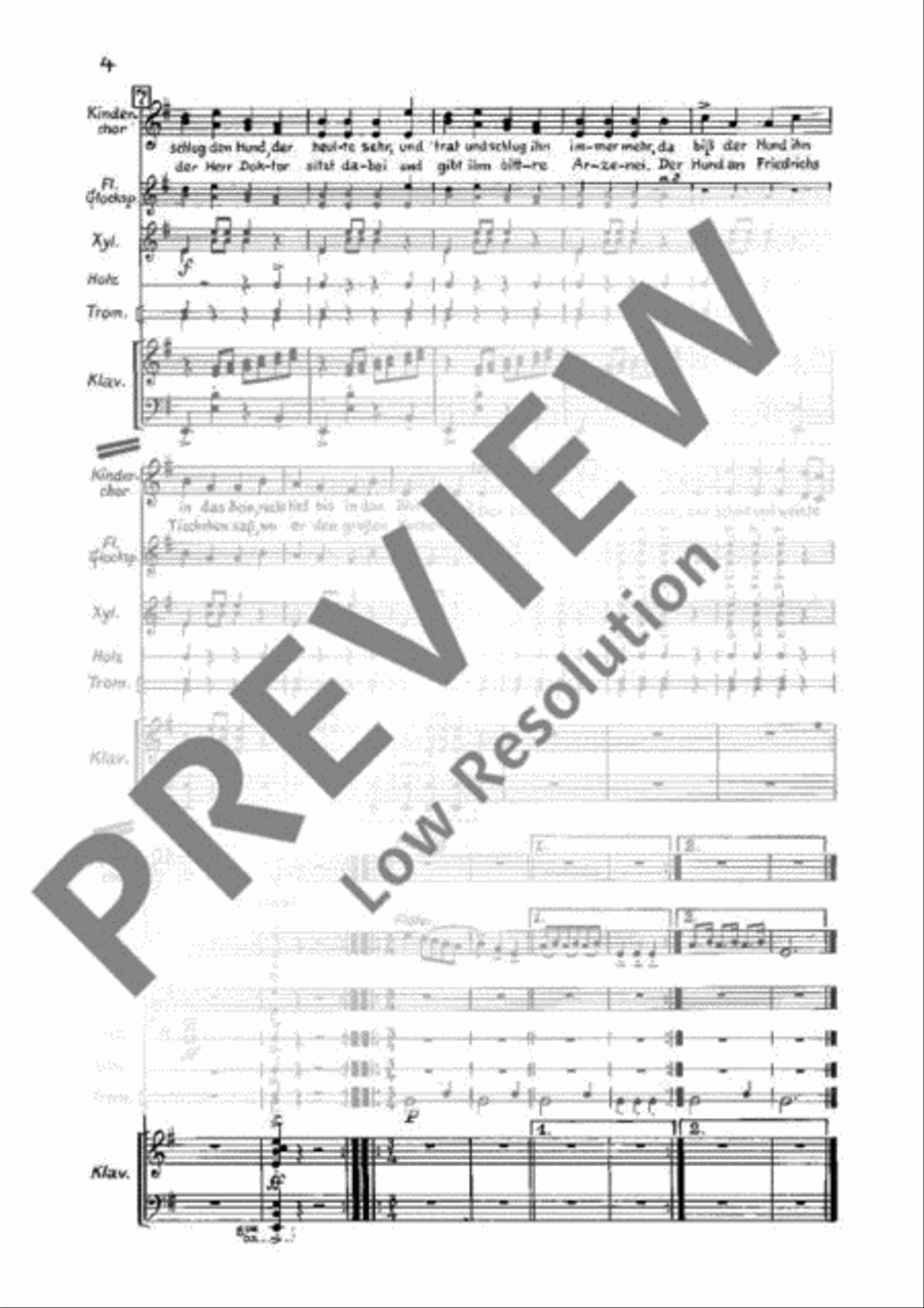 Der Struwwelpeter Children's Choir scores gallery preview page 9