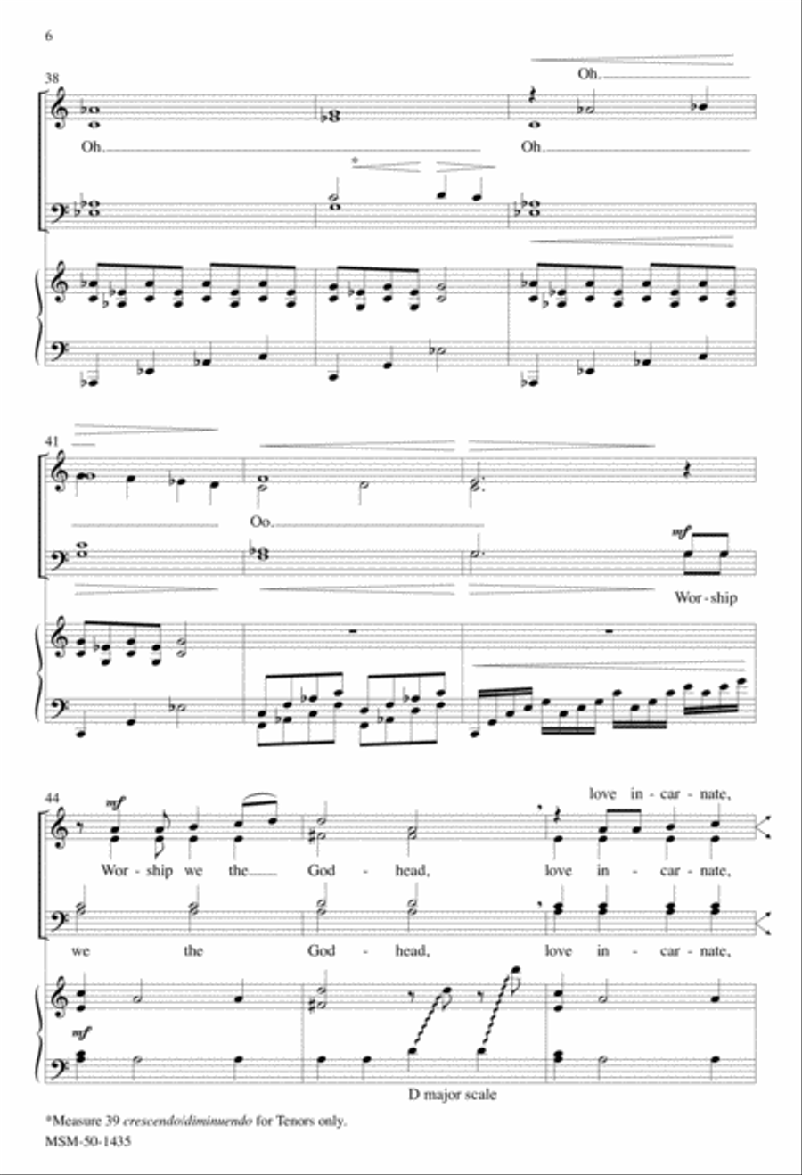 Love Came Down at Christmas 4-Part scores gallery preview page 6