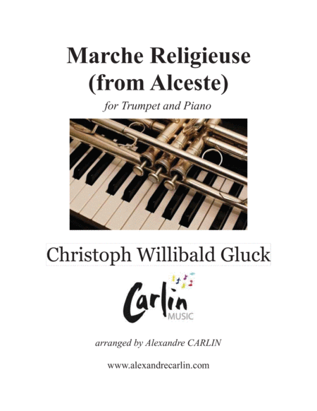 Marche Religieuse (from Alceste) by Gluck - Arranged for Trumpet and Piano image number null