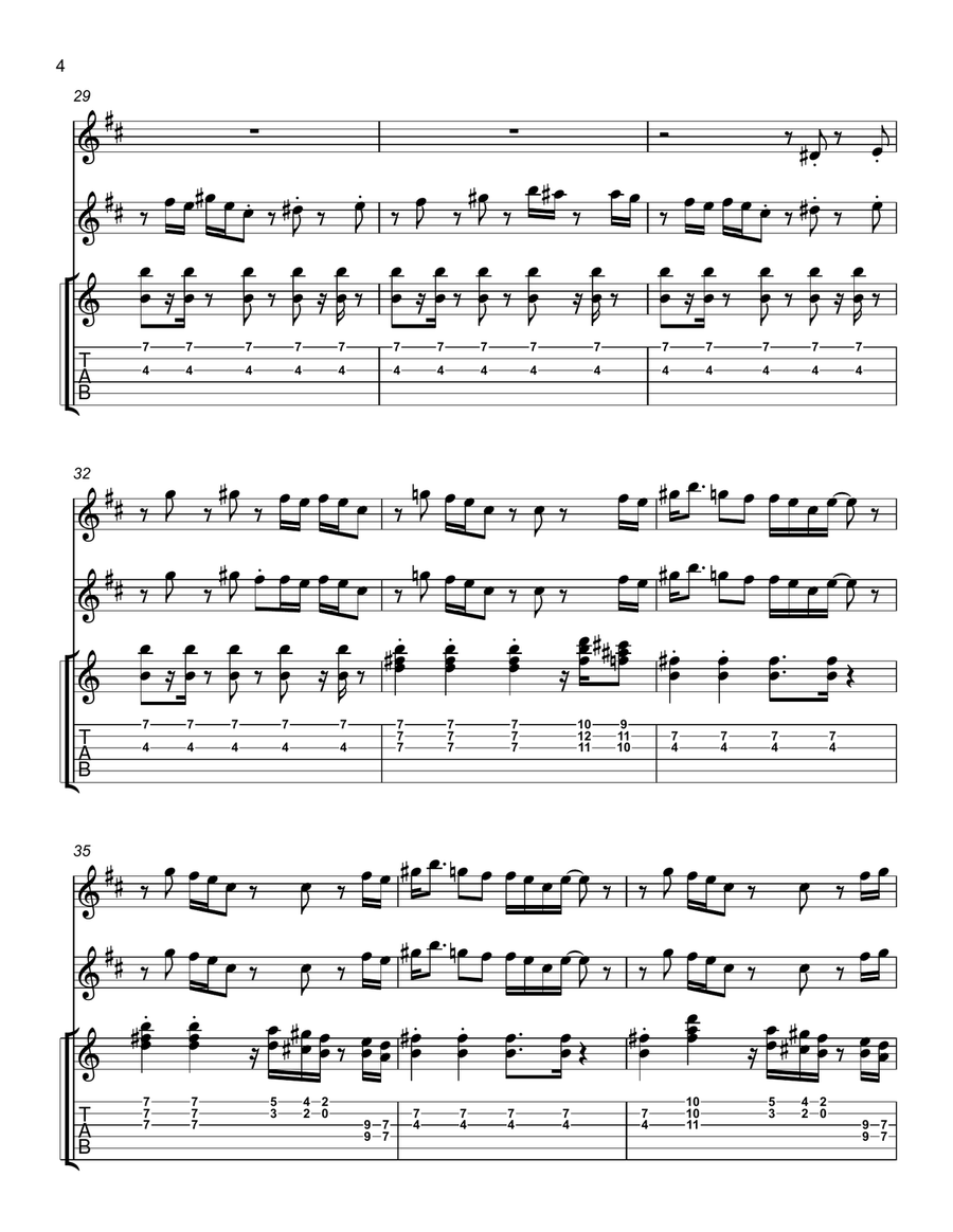 P-Funk (Wants to Get Funked Up) Small Ensemble scores gallery preview page 4