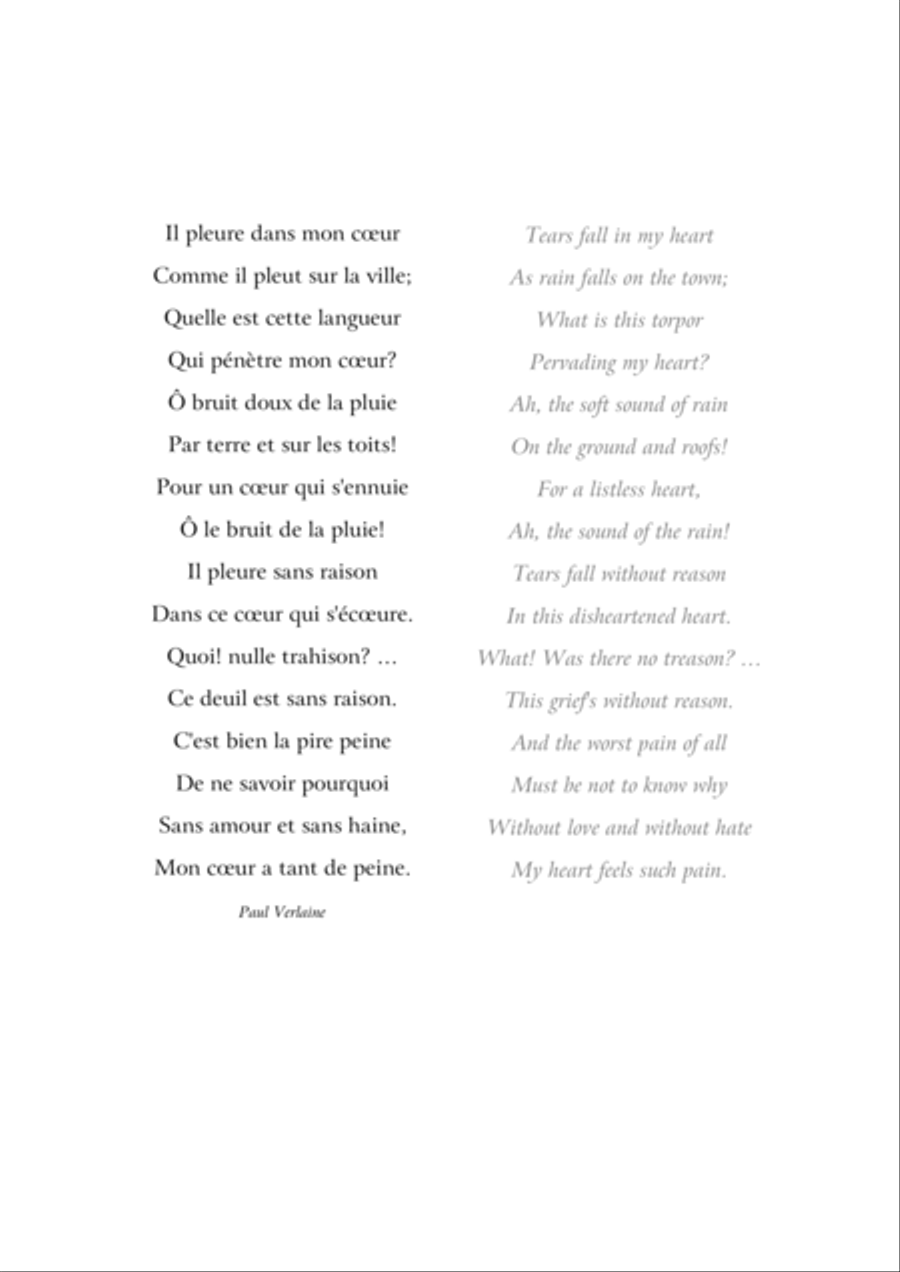 IL PLEURE DANS MON COEUR Divisi scores gallery preview page 4