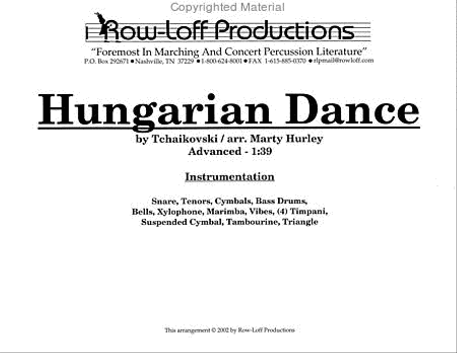 Hungarian Dance Percussion Ensemble scores gallery preview page 2