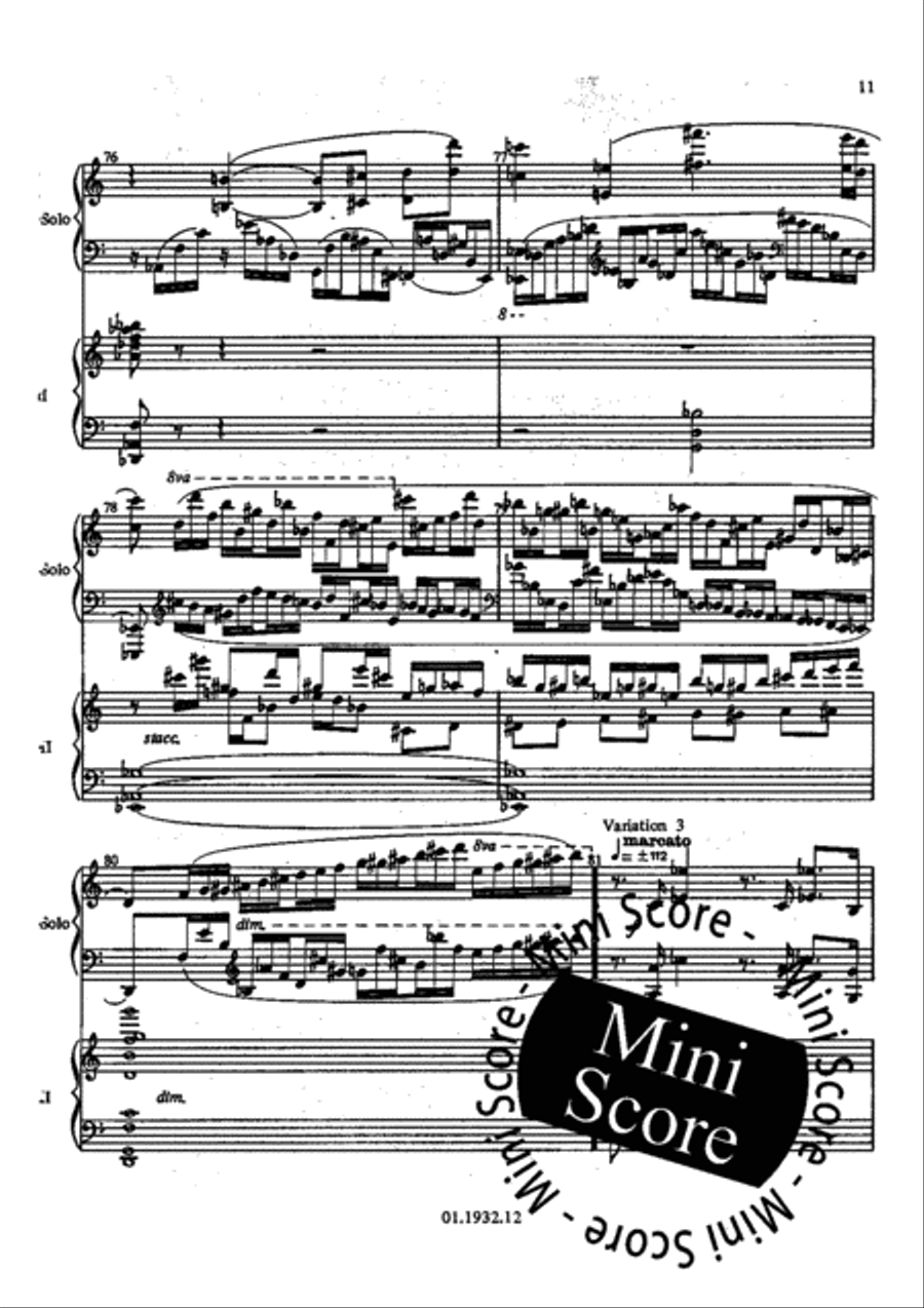 Concert Variations Concert Band scores gallery preview page 13