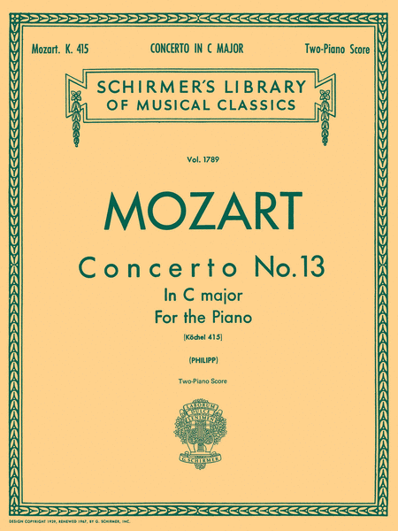 Concerto No. 13 in C, K. 415