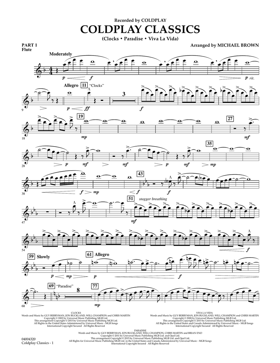 Coldplay Classics - Pt.1 - Flute