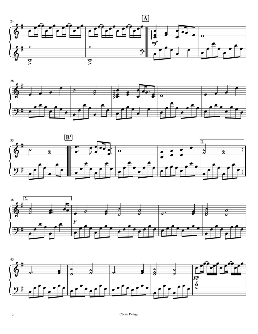 Mystery of Love Celtic Harp scores gallery preview page 2