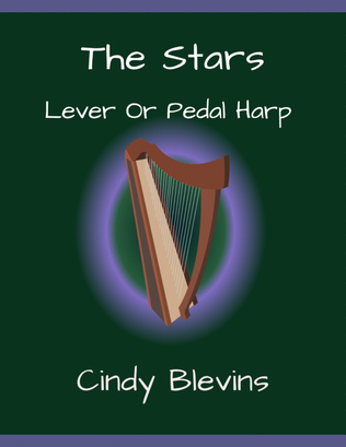 Book cover for The Stars, original solo for Lever or Pedal Harp
