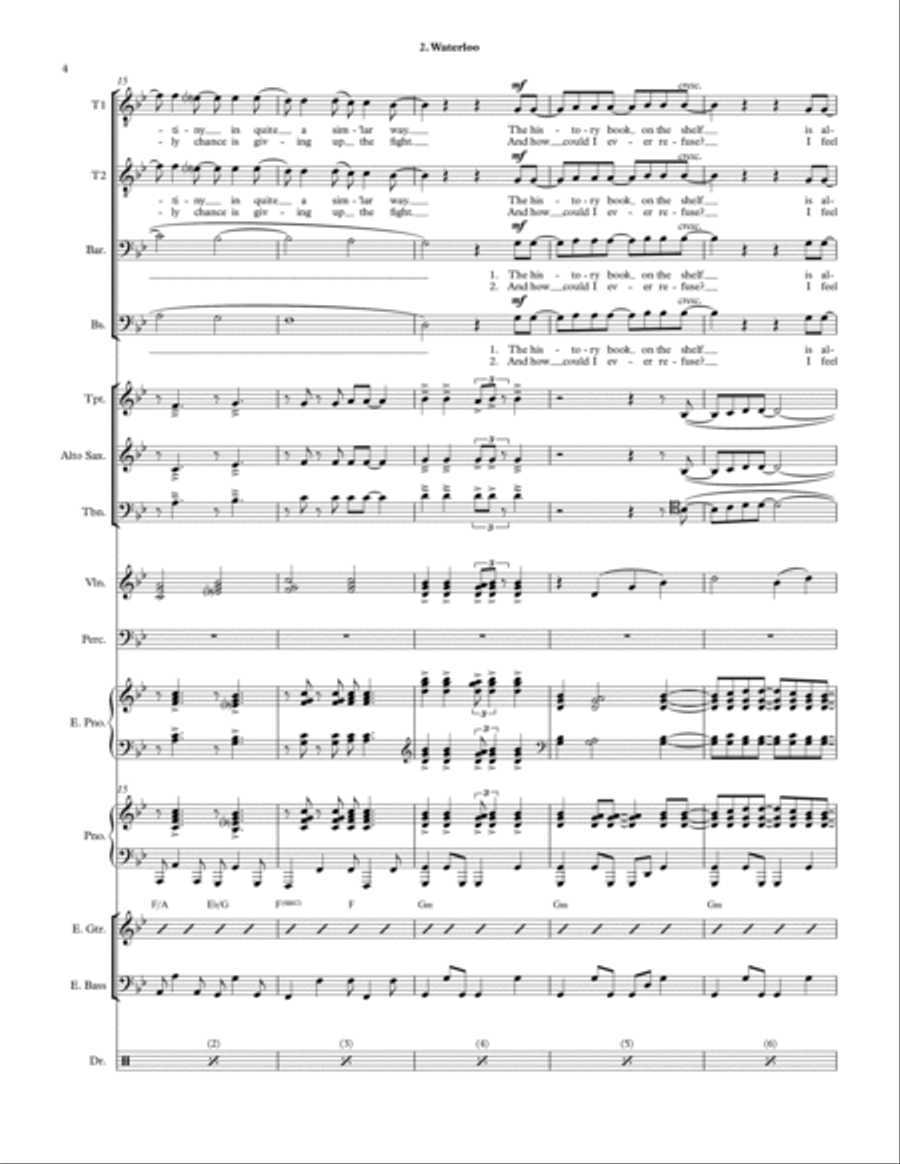 Waterloo Large Ensemble scores gallery preview page 4