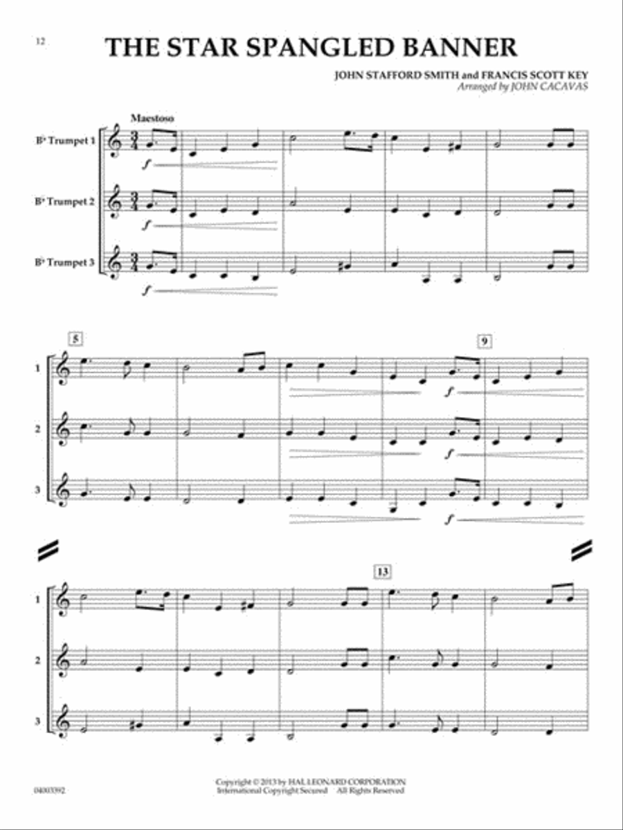 Fun and Easy Trios for Trumpet Trumpet Trio scores gallery preview page 5