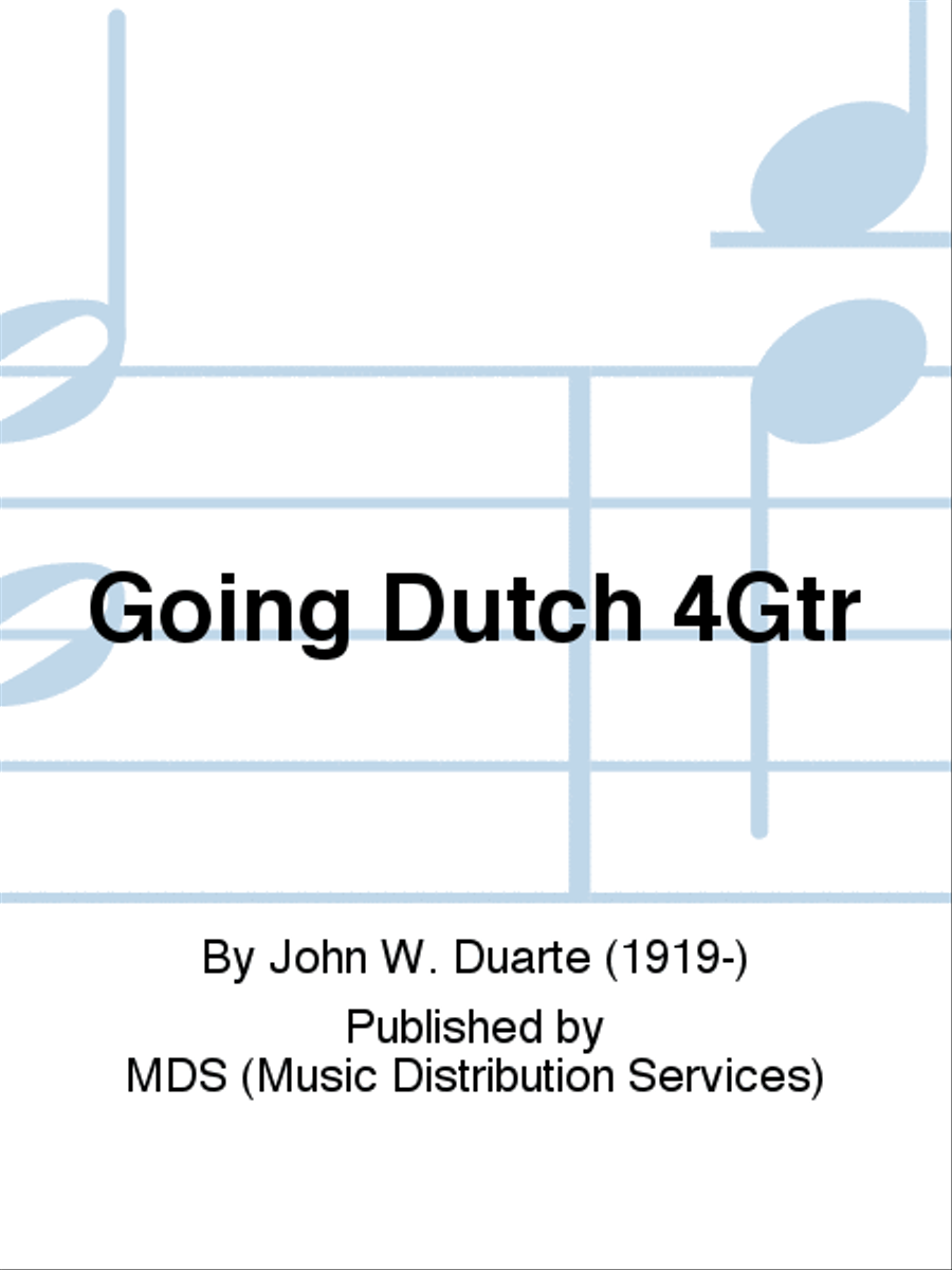 GOING DUTCH 4Gtr Guitar scores gallery preview page 1