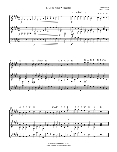 A Christmas Primer (Violin, Cello and Guitar) - Score and Parts image number null