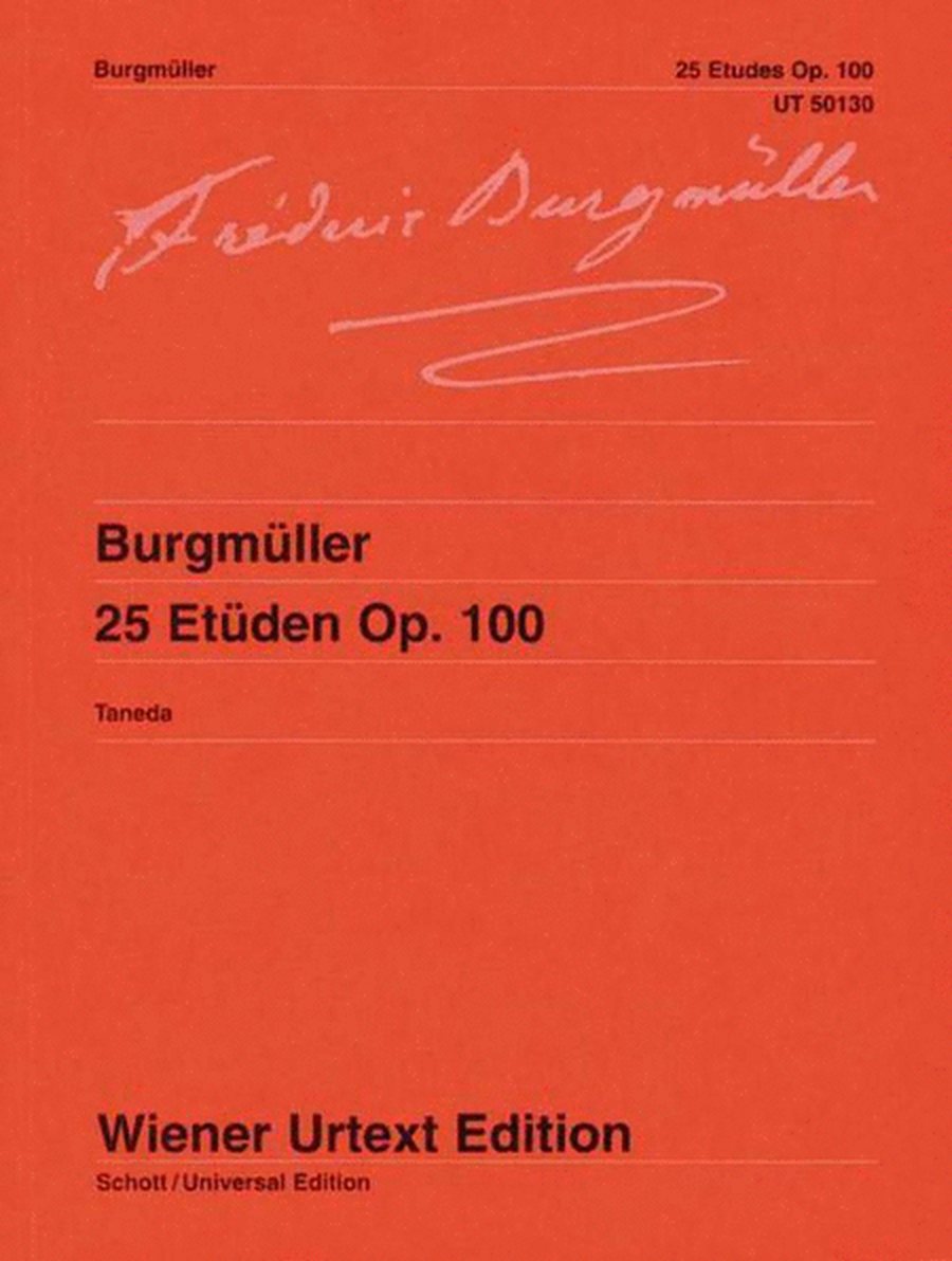 Burgmuller - 25 Etudes Op 100 Urtext