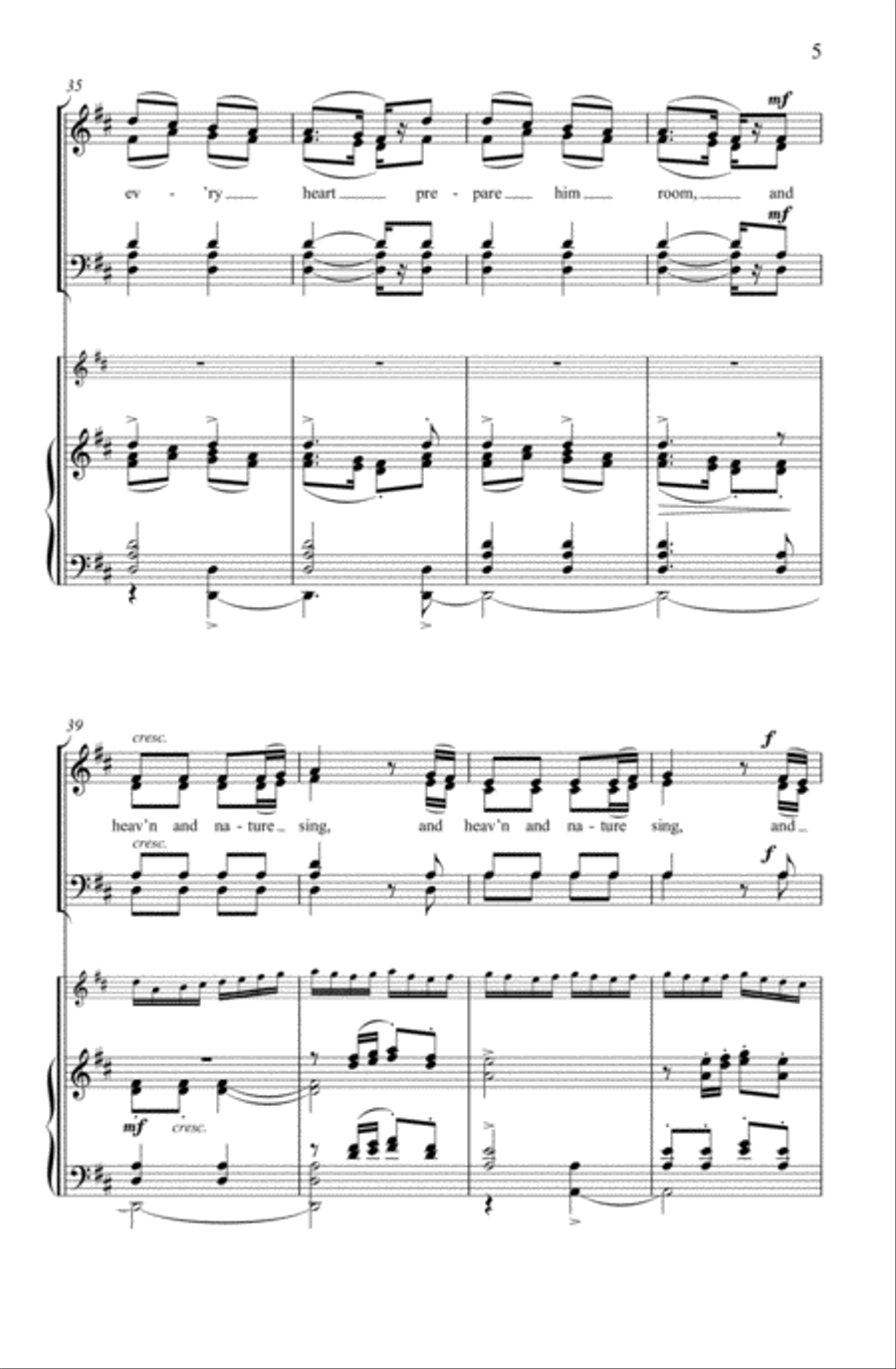 Joy to the world! Joy to the world! 4-Part scores gallery preview page 5