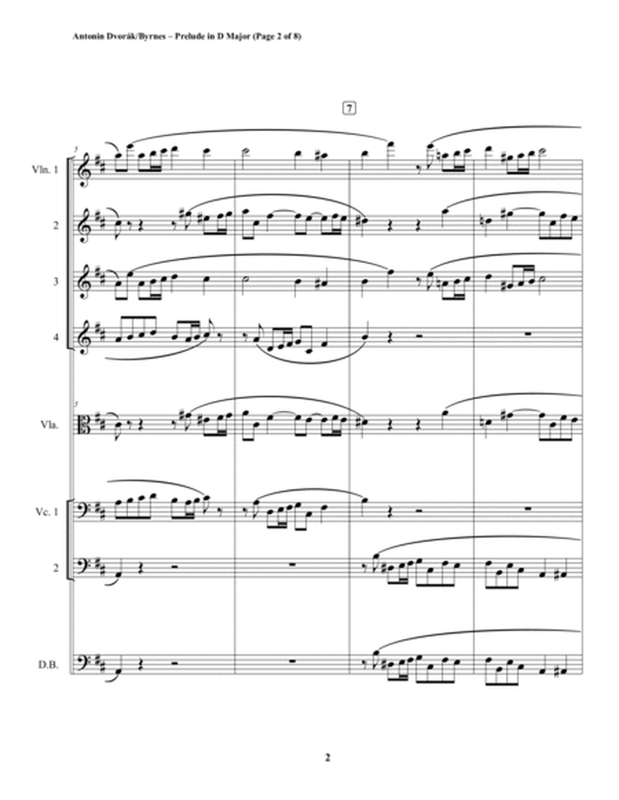 Dvorák, Prelude in D Major (String Orchestra) image number null