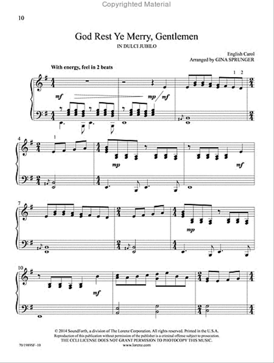 A Fireside Christmas Piano Solo scores gallery preview page 8