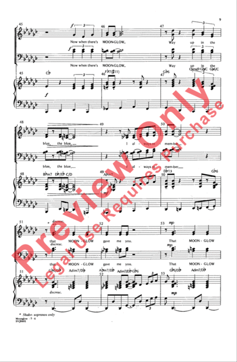 Moonglow 4-Part scores gallery preview page 8