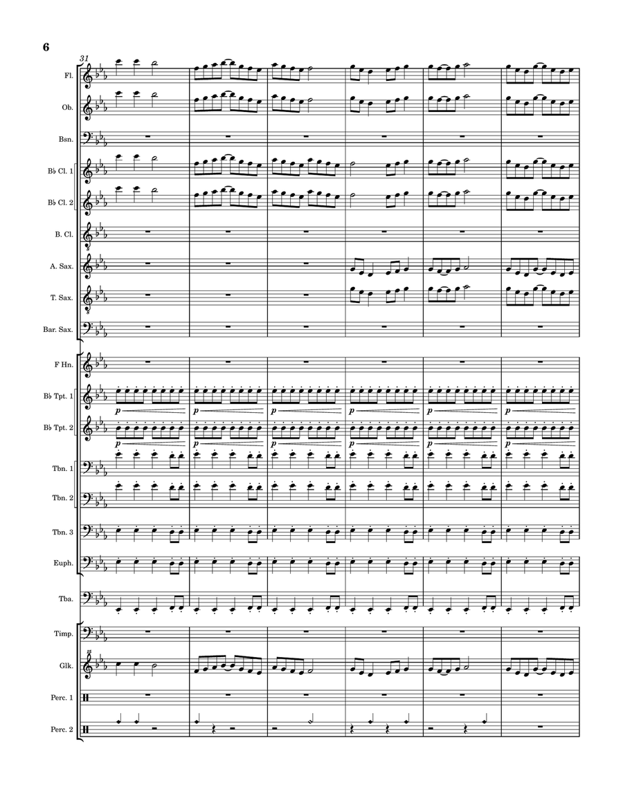 Dreamland (all parts and score) - Score Only Concert Band scores gallery preview page 6