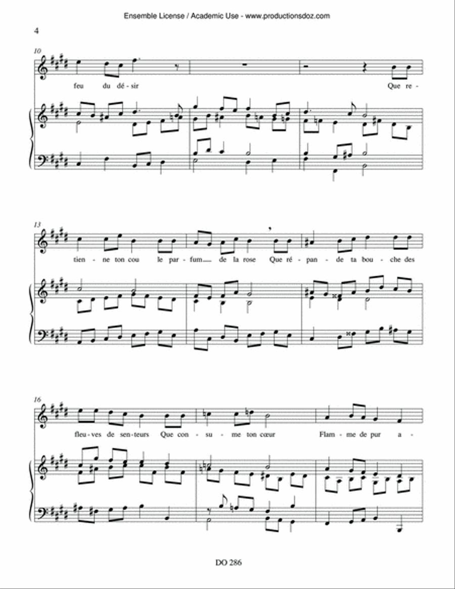 Le feu et la cendre Voice Solo scores gallery preview page 4