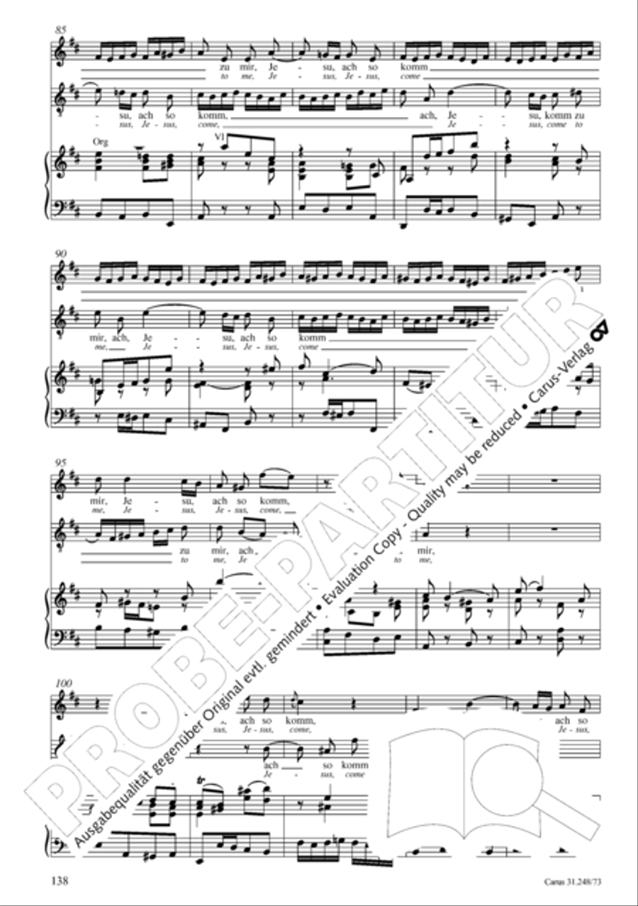 Christmas Oratorio (Weihnachtsoratorium, Teile IV-VI) 4-Part scores gallery preview page 59
