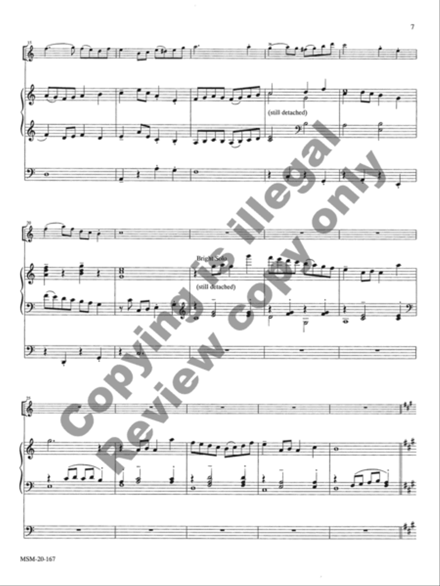 Two Christmas Pieces for Flute and Organ Flute scores gallery preview page 6