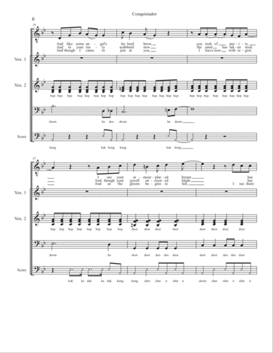 Conquistador Conquistador 4-Part scores gallery preview page 6