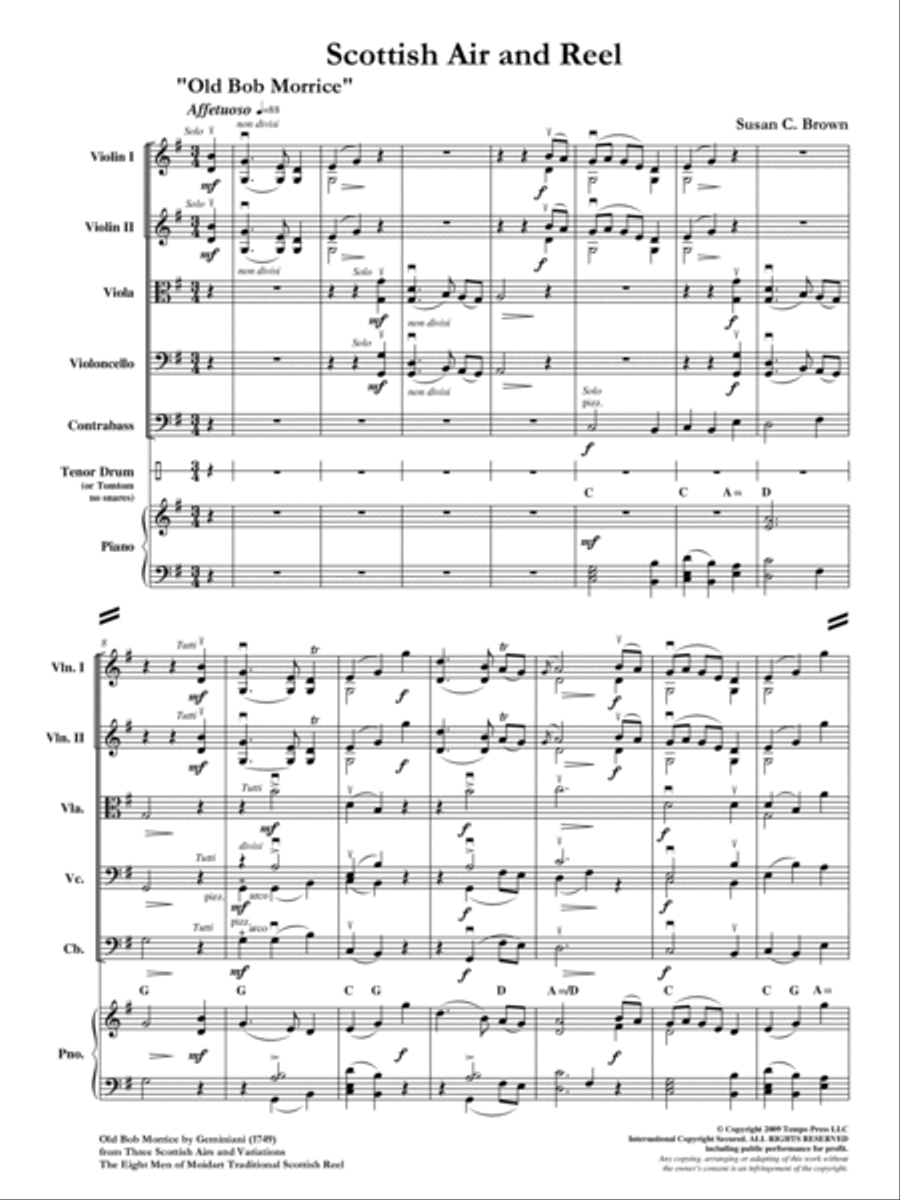 Scottish Air and Reel Orchestra scores gallery preview page 2