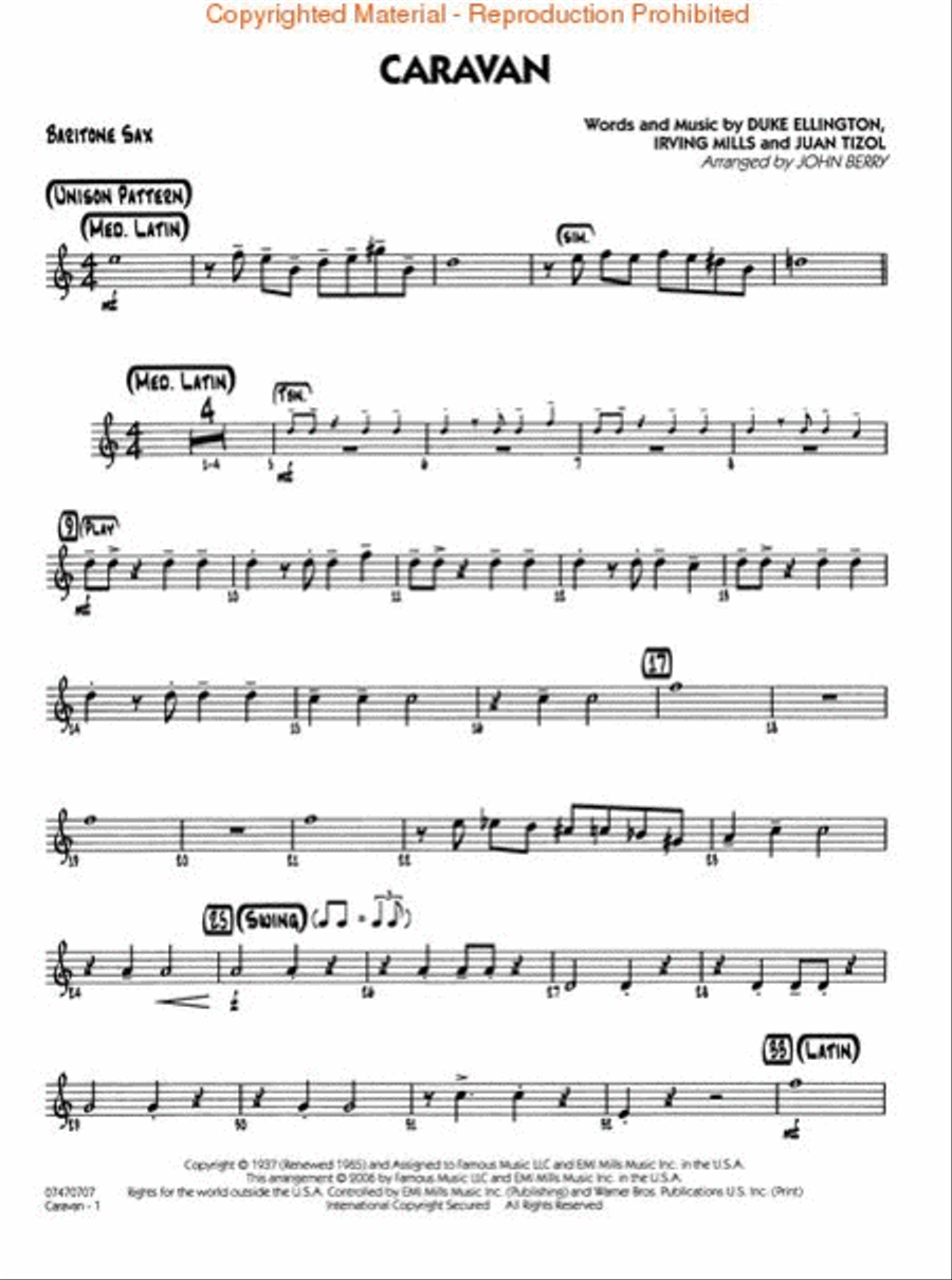 Caravan Jazz Ensemble scores gallery preview page 5