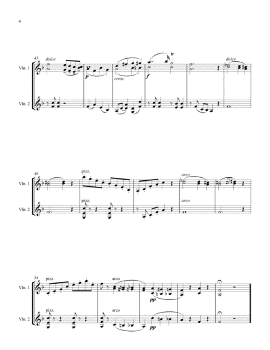 Artists' Studies Op. 38 #58 String Duet scores gallery preview page 4
