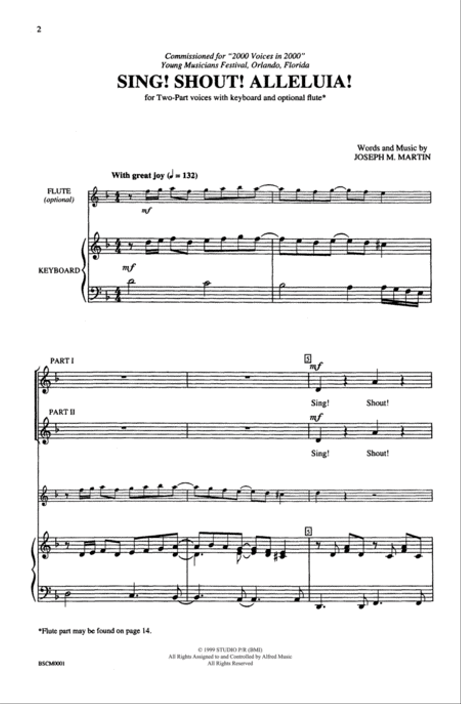 Sing! Shout! Alleluia! Sing! Shout! Alleluia! 2-Part scores gallery preview page 2