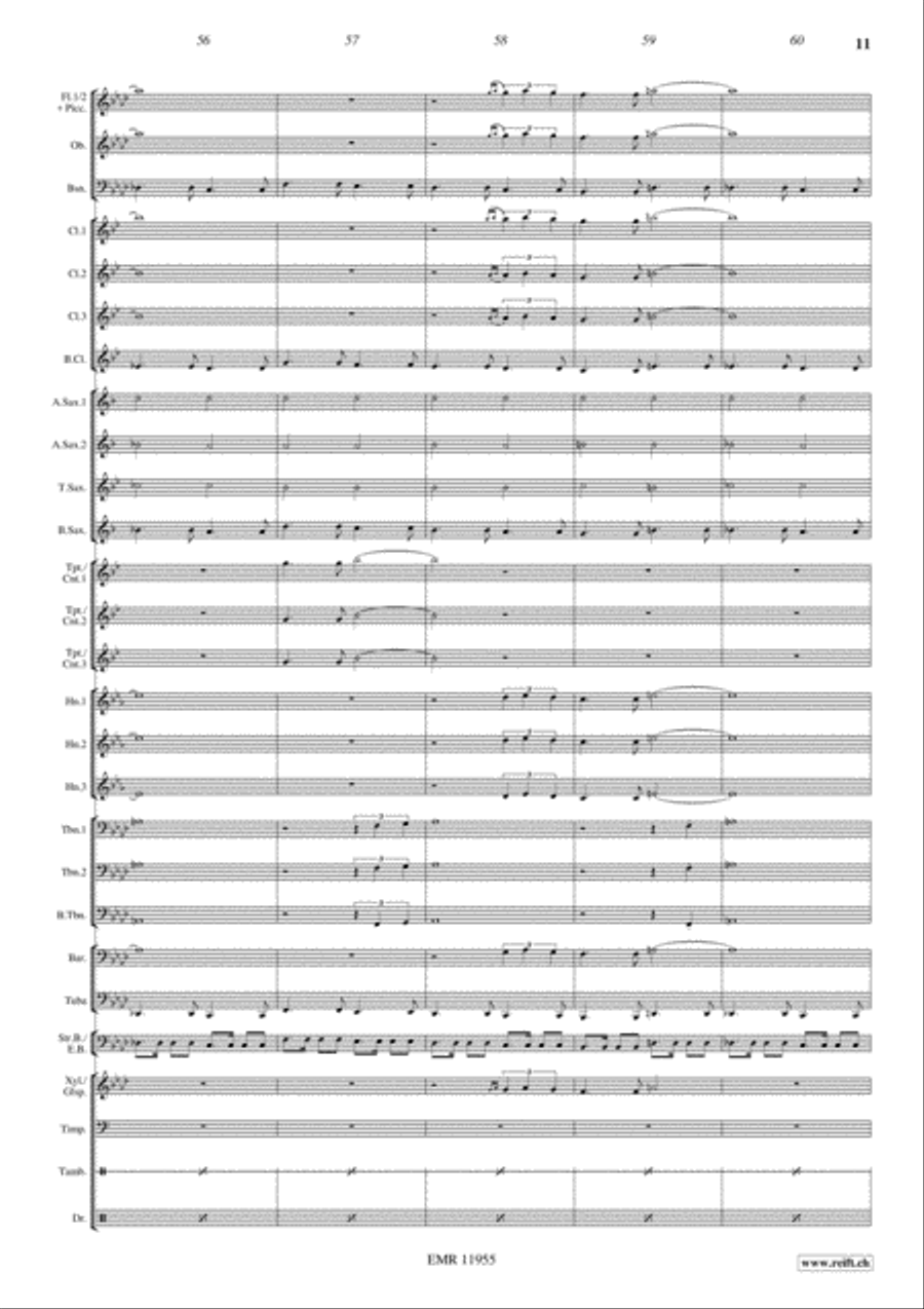 On Her Majesty's Secret Service Concert Band scores gallery preview page 12