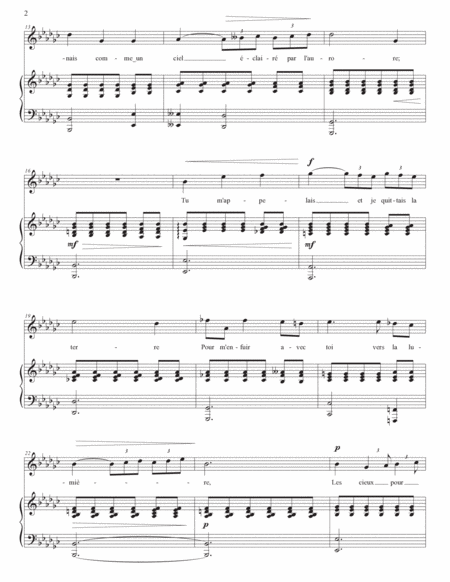 FAURÉ: Après un rêve, Op. 7 no. 1 (transposed to E-flat minor)