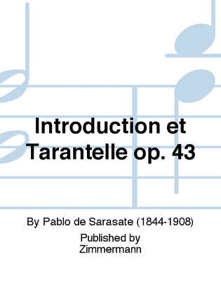 Book cover for Introduction et Tarantelle Op. 43