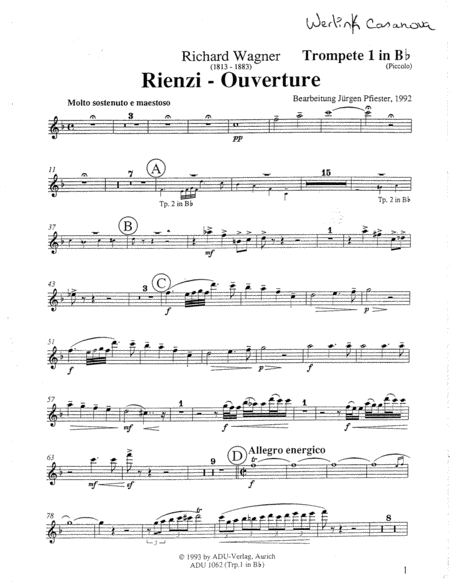 Rienzi Overture - Brass ensemble - Wagner