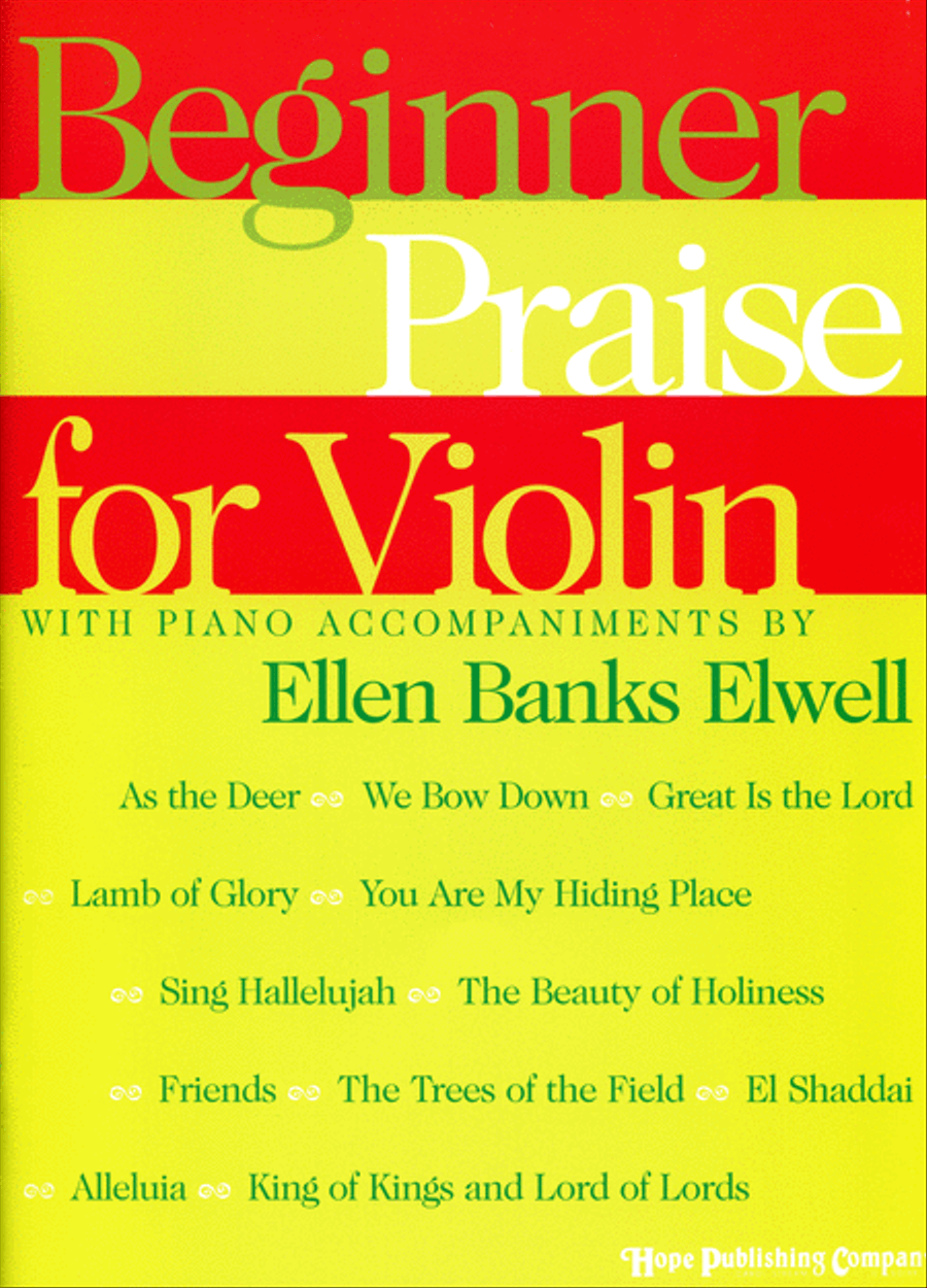 Beginner Praise for Violin Violin Solo scores gallery preview page 1