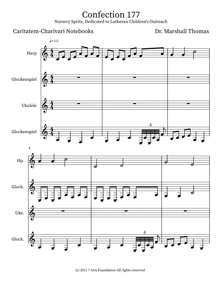 Confection 177 Percussion scores gallery preview page 1