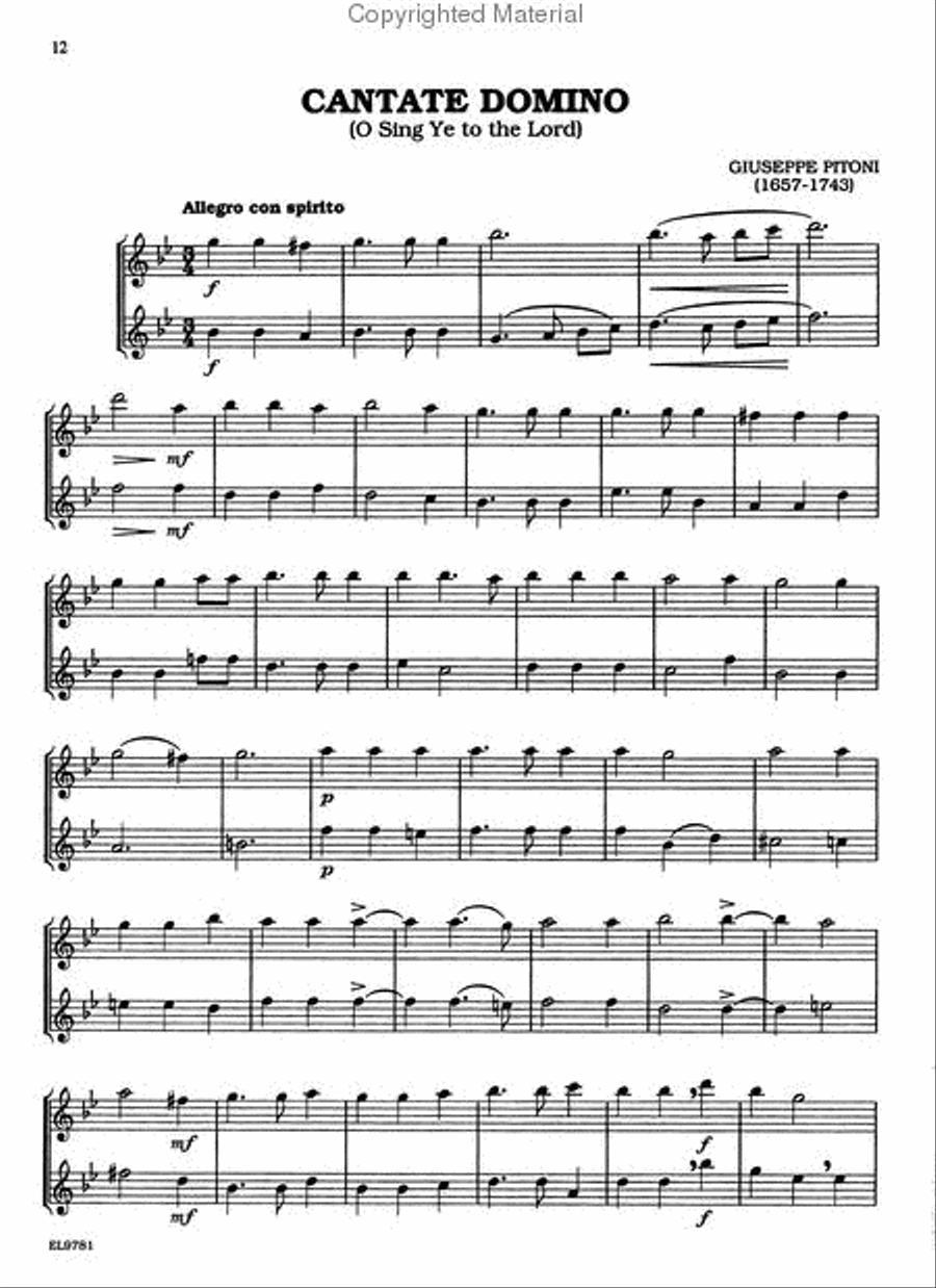 Sacred Duets for All (From the Renaissance to the Romantic Periods) Small Ensemble scores gallery preview page 4
