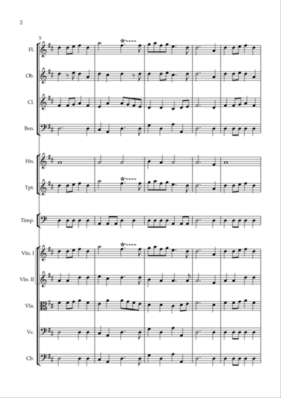 Eurovisionshymne - Eurovisionsfanfare Full Orchestra scores gallery preview page 2