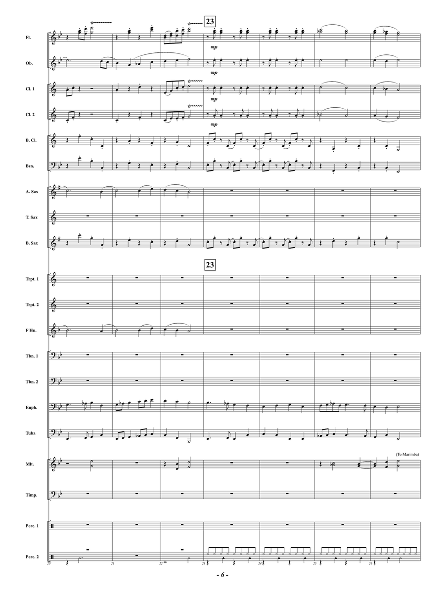 Tuba Christmas: Score Concert Band scores gallery preview page 6