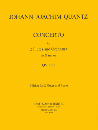 Book cover for Flute Concerto in G minor QV 6:8B