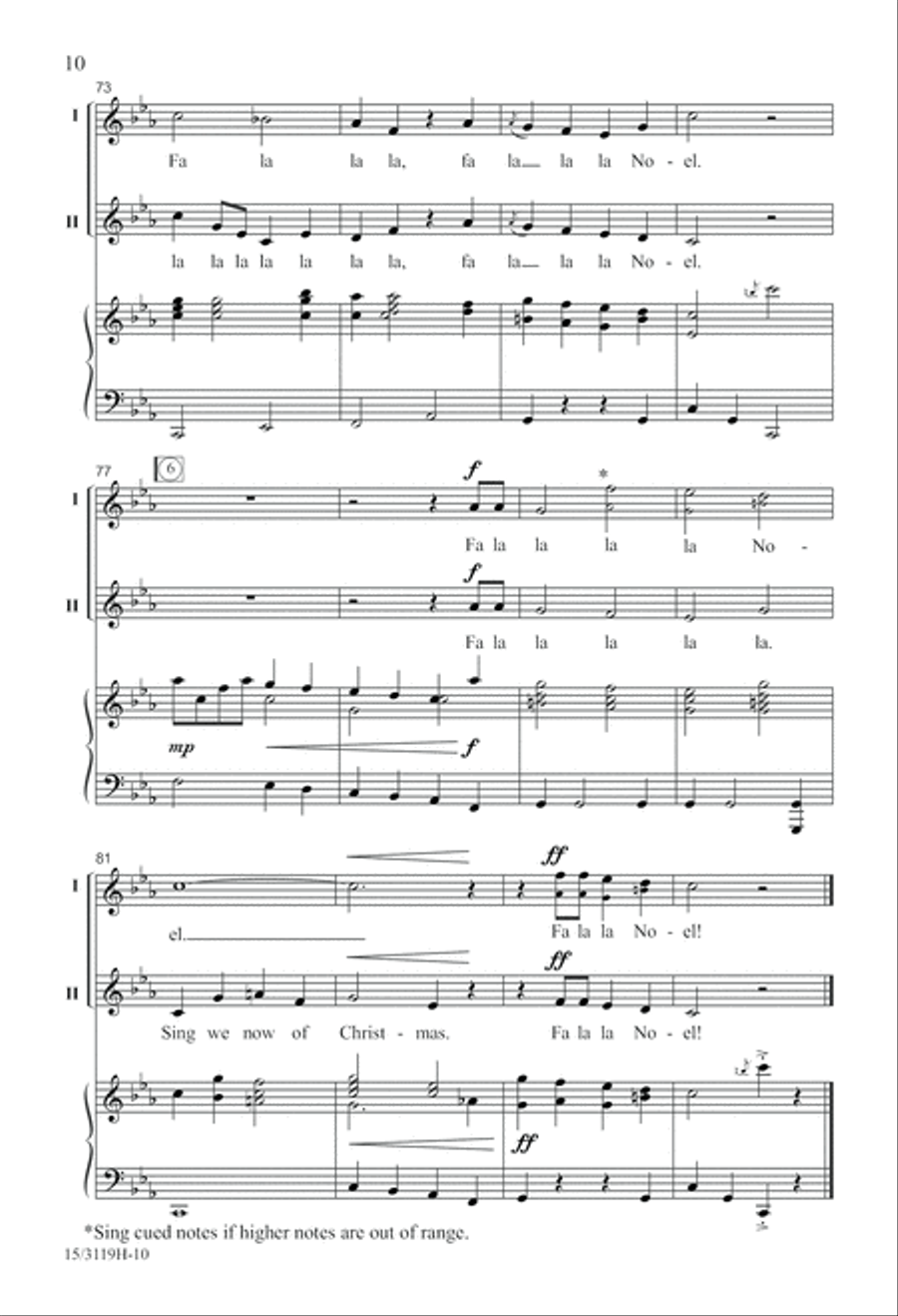 Fa La La Noel Fa La La Noel 2-Part scores gallery preview page 10